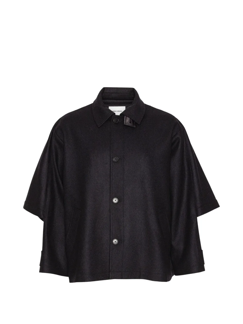 Henrik Vibskov Uncut wool jacket - Nero