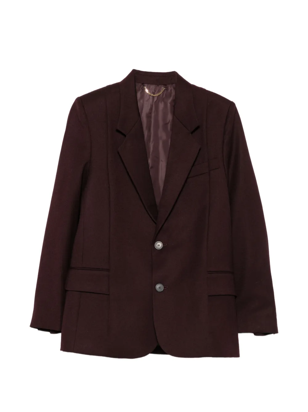 Victoria Beckham single-breasted notched-lapel blazer - Purple