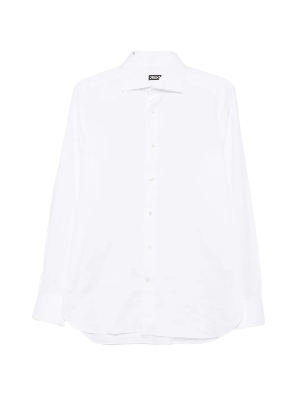 Zegna spread-collar button-up shirt - Bianco