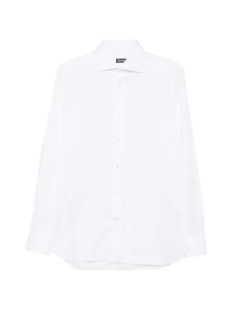 Zegna spread-collar button-up shirt