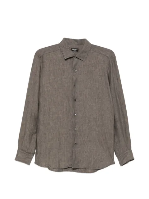 Zegna linen long-sleeve shirt