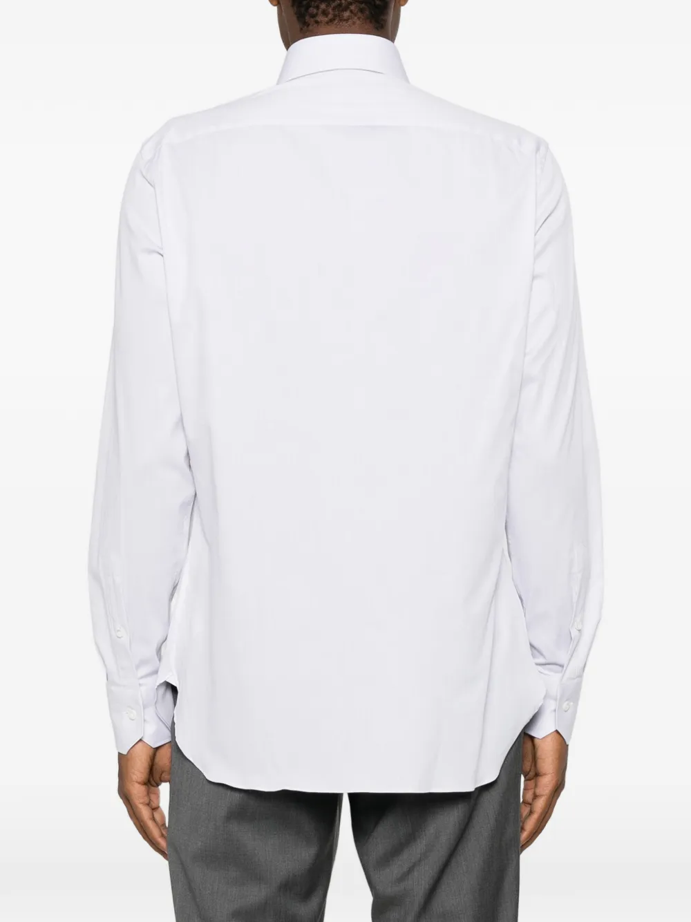 Zegna Overhemd met brede kraag Wit