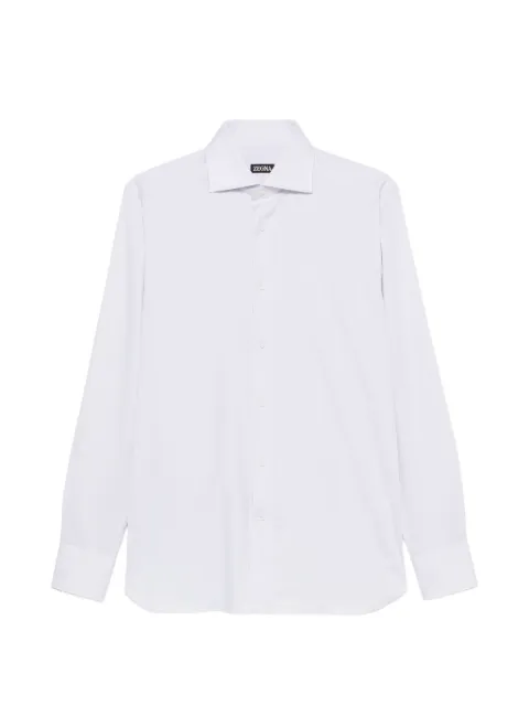 Zegna spread-collar button-down shirt