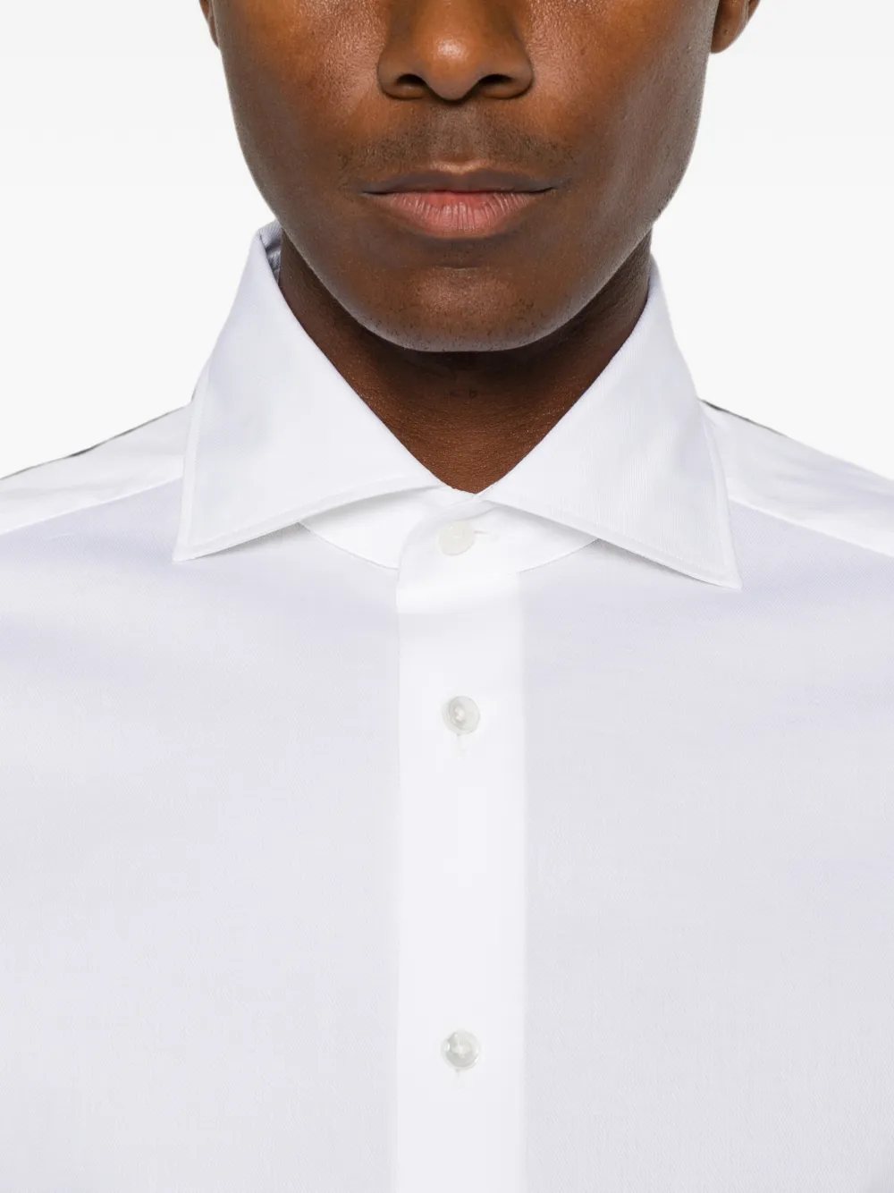 Zegna Overhemd met gespreide kraag Wit
