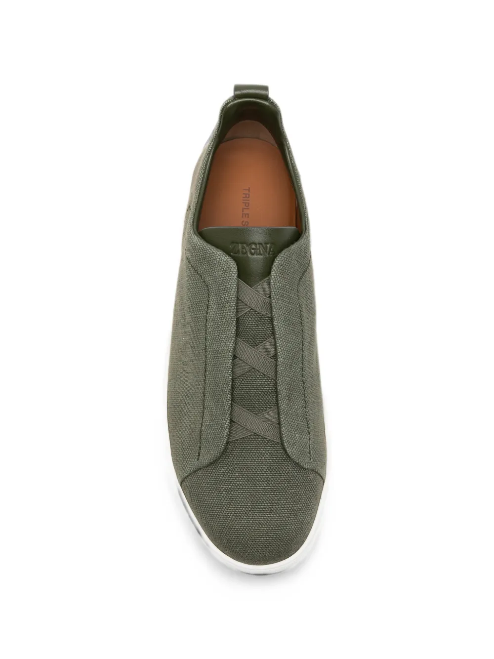 Zegna linen sneakers Groen