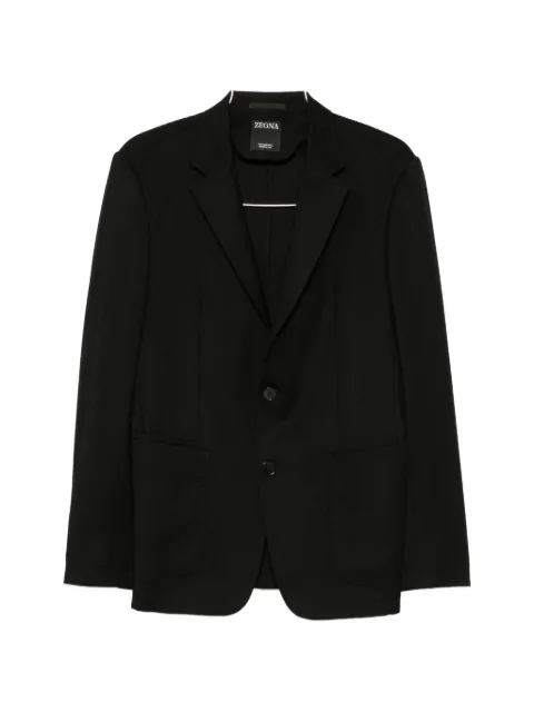 Zegna single-breasted notch-lapel blazer