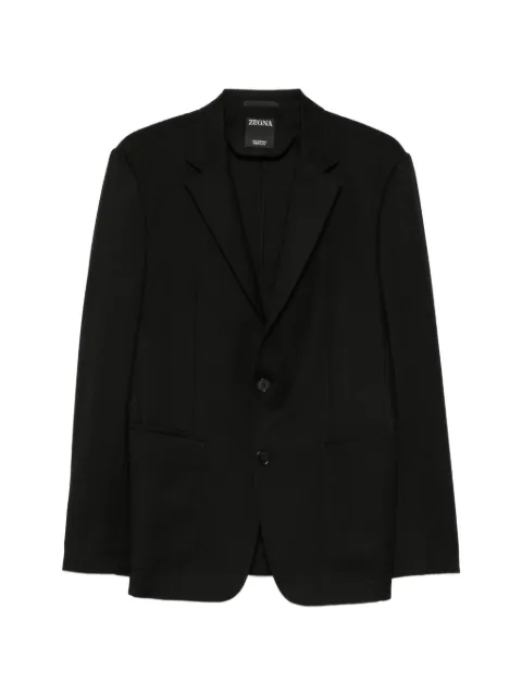 Zegna single-breasted notch-lapel blazer