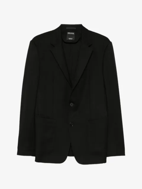 Zegna single-breasted notch-lapel blazer