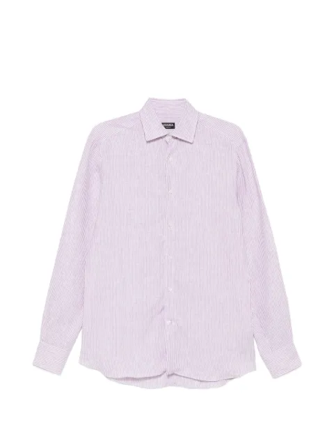 Zegna striped long-sleeve shirt