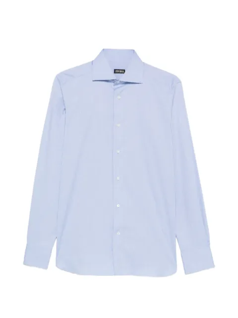 Zegna spread-collar long-sleeve shirt
