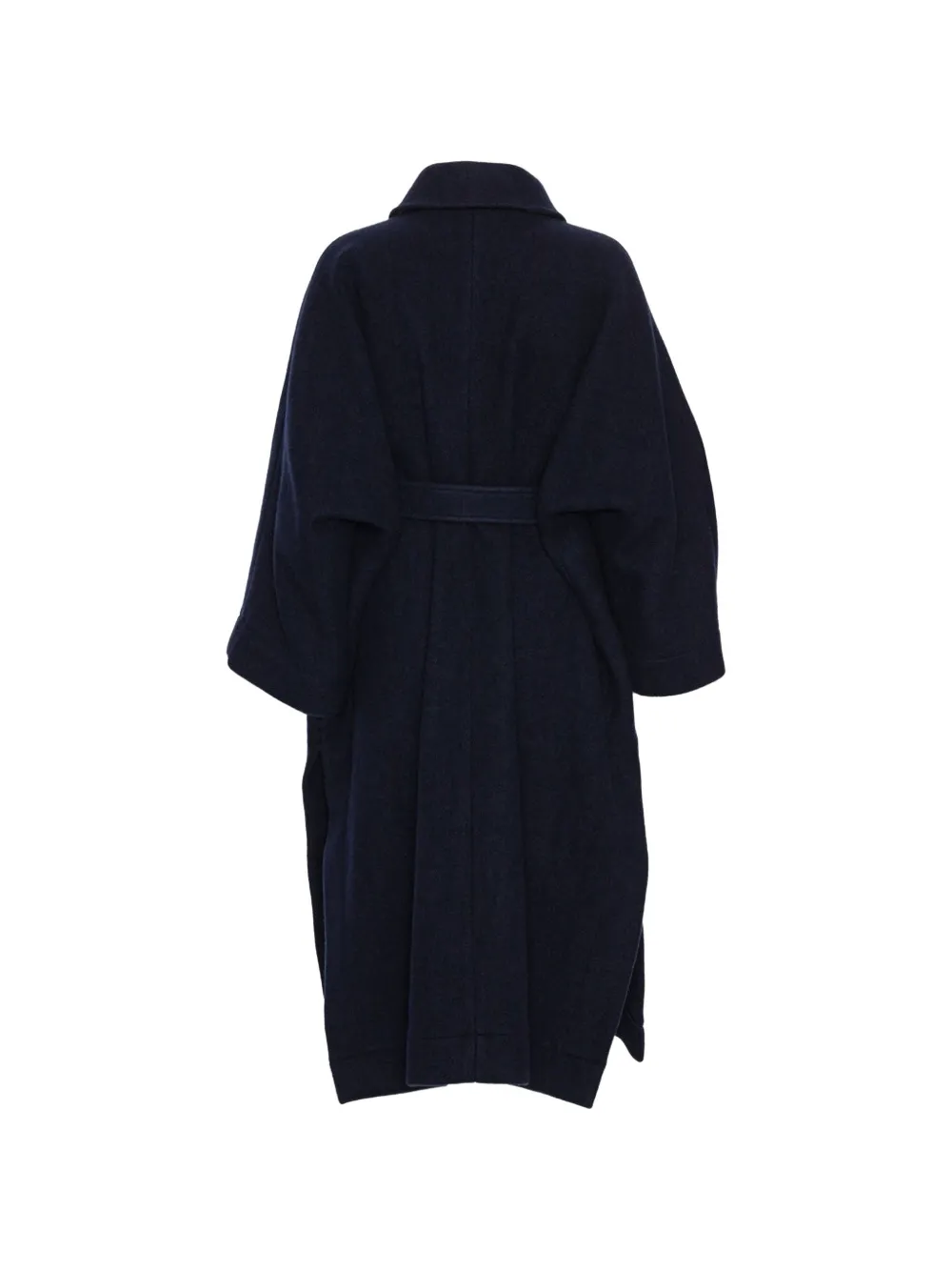 Henrik Vibskov Toadcoat geruite jas met ceintuur Blauw
