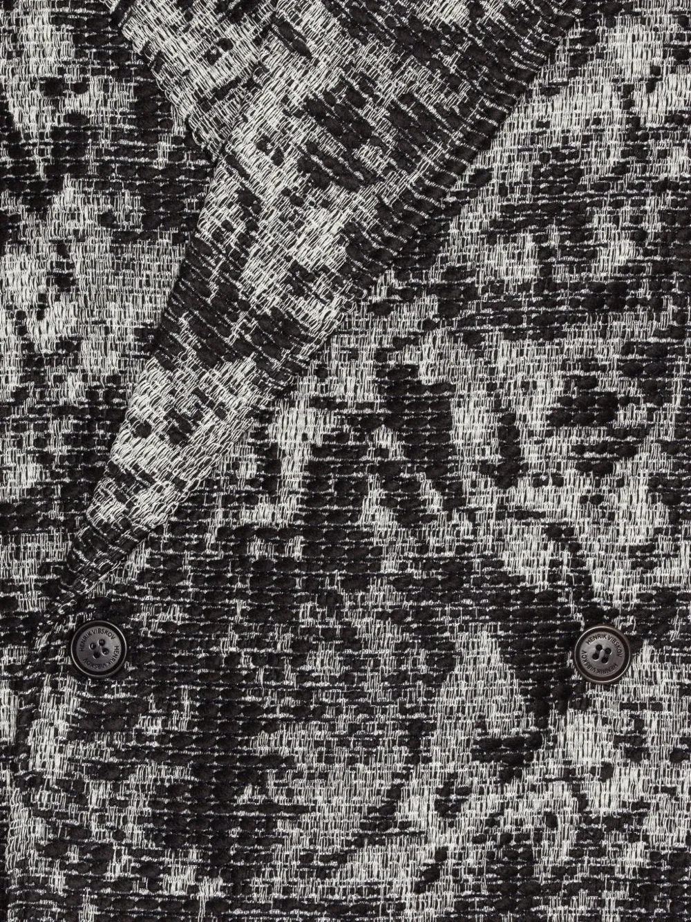 Henrik Vibskov Dimout jack met jacquard Zwart