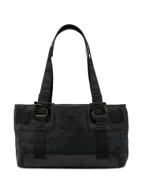 Ferragamo Pre-Owned 2010-2026 Gancini Canvas tote bag