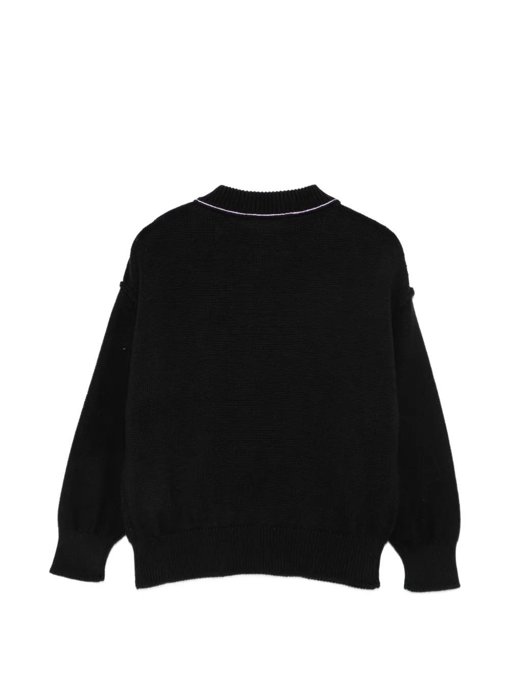 Palm Angels Kids Trui met intarsia logo Zwart