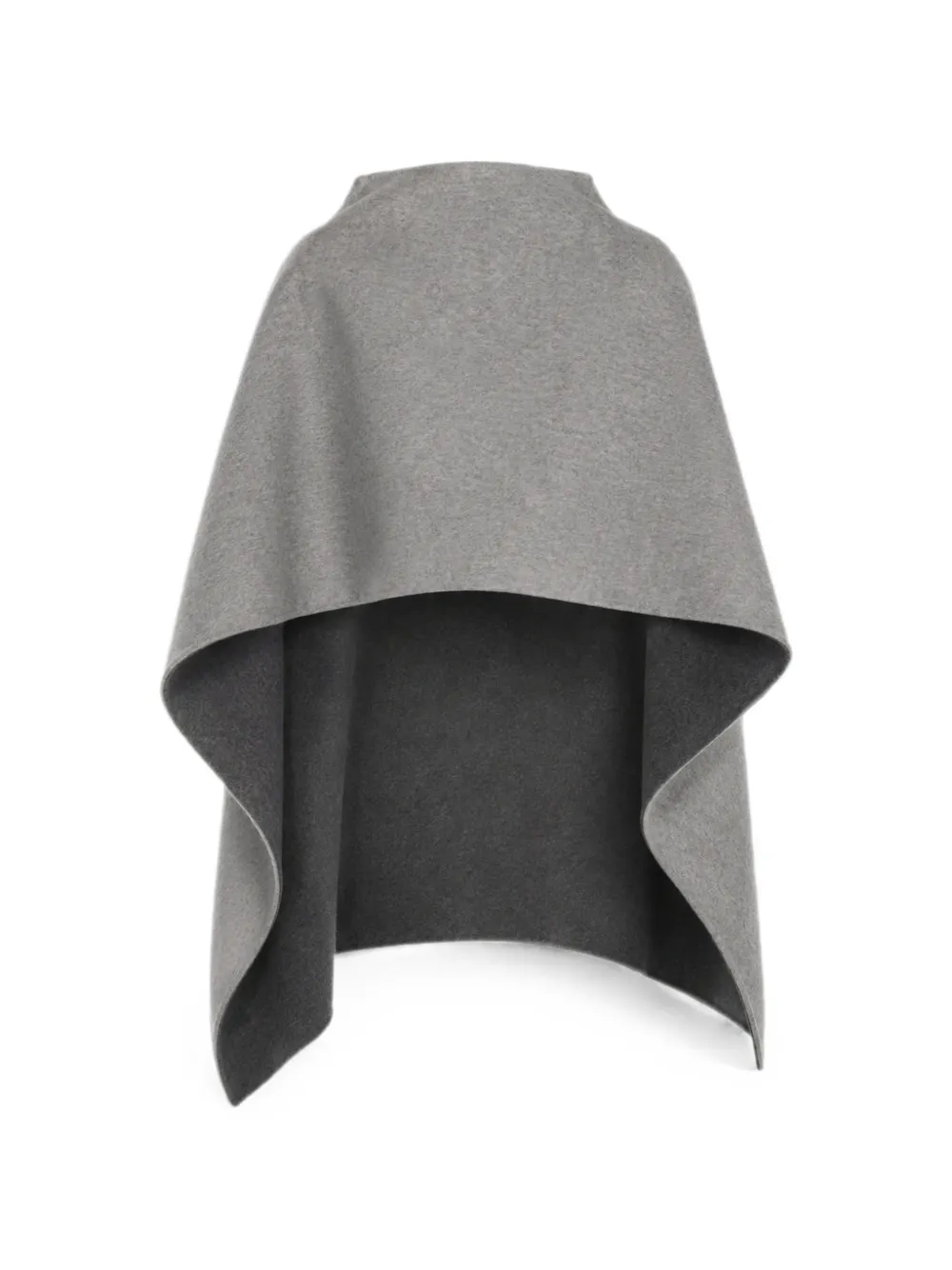 Alberta Ferretti Poncho aus Wolle - Grau