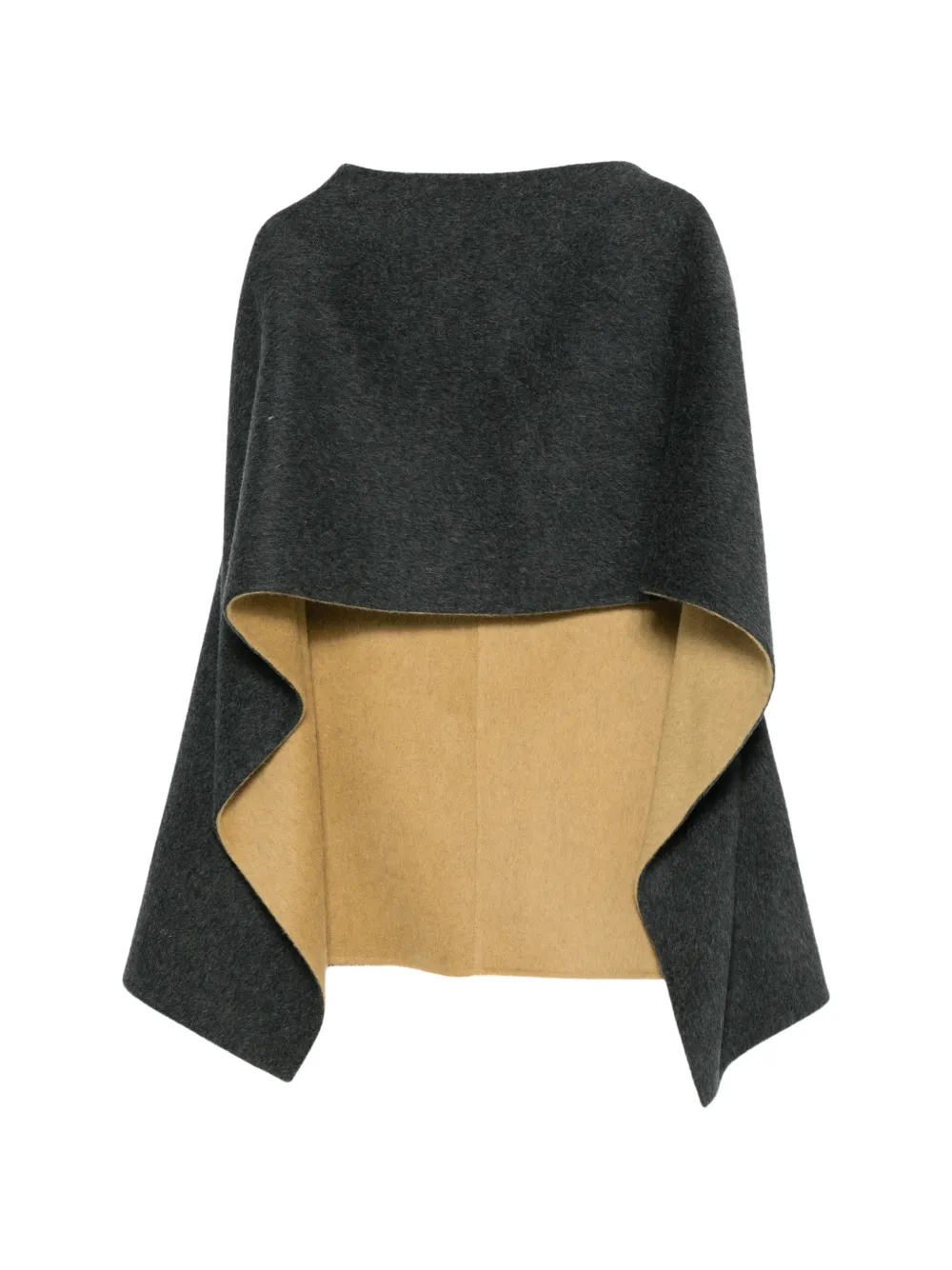 Alberta Ferretti reversible wool cape
