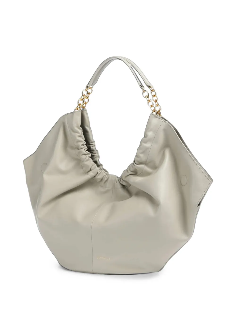 Coccinelle Shopper met ruches Groen