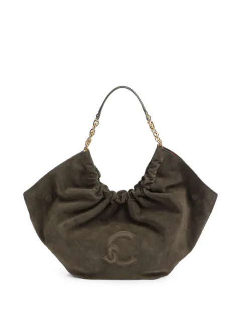 Coccinelle Smash suede logo-embossed tote bag
