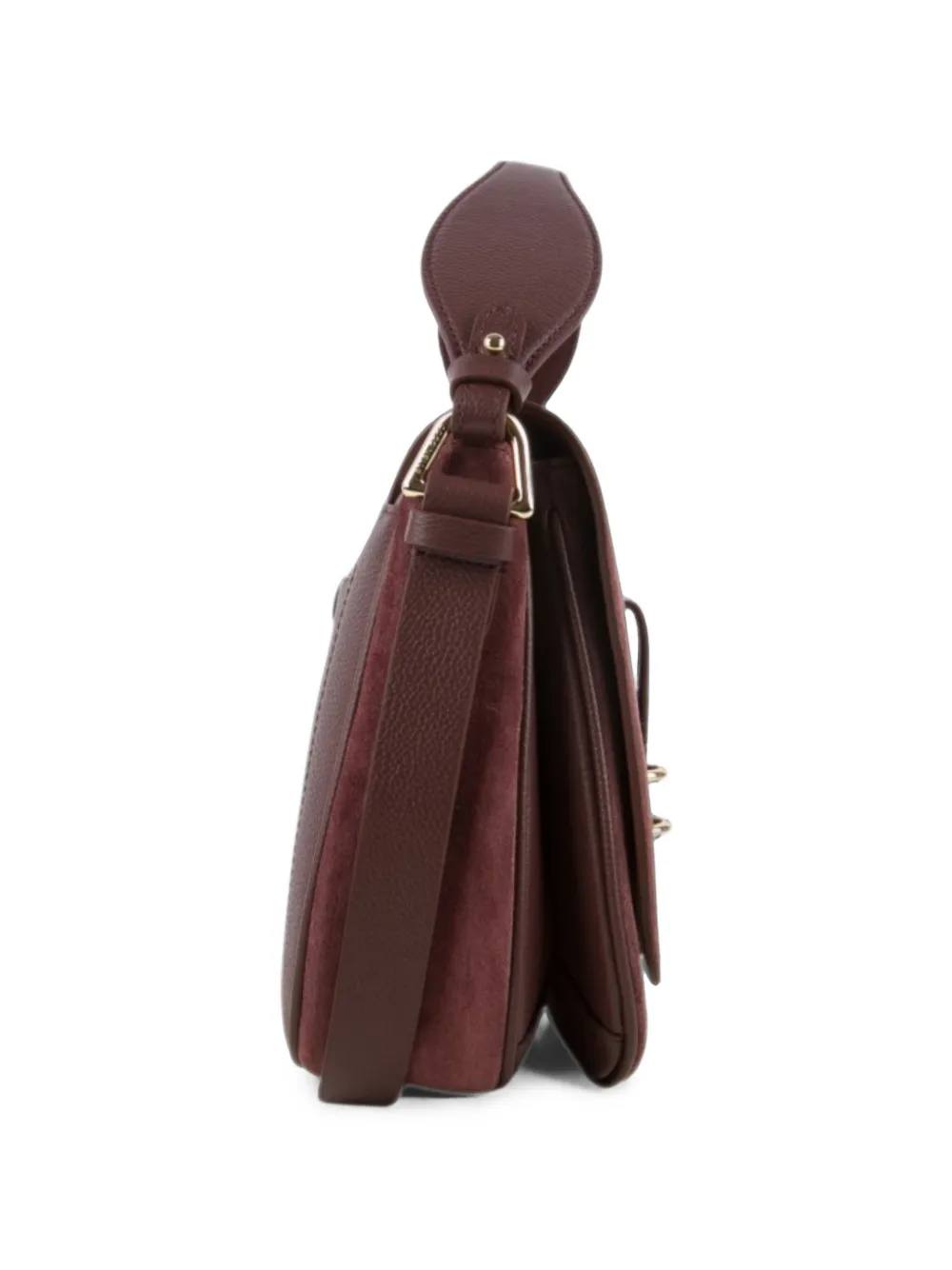 Coccinelle Mavery suède leren crossbodytas Rood
