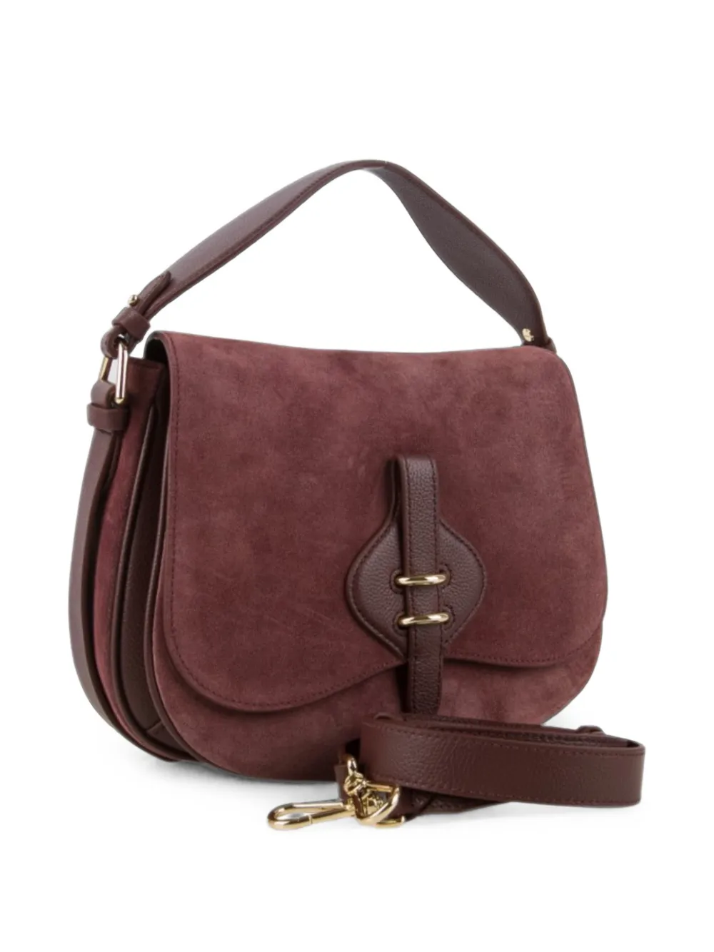Coccinelle Mavery suède leren crossbodytas Rood