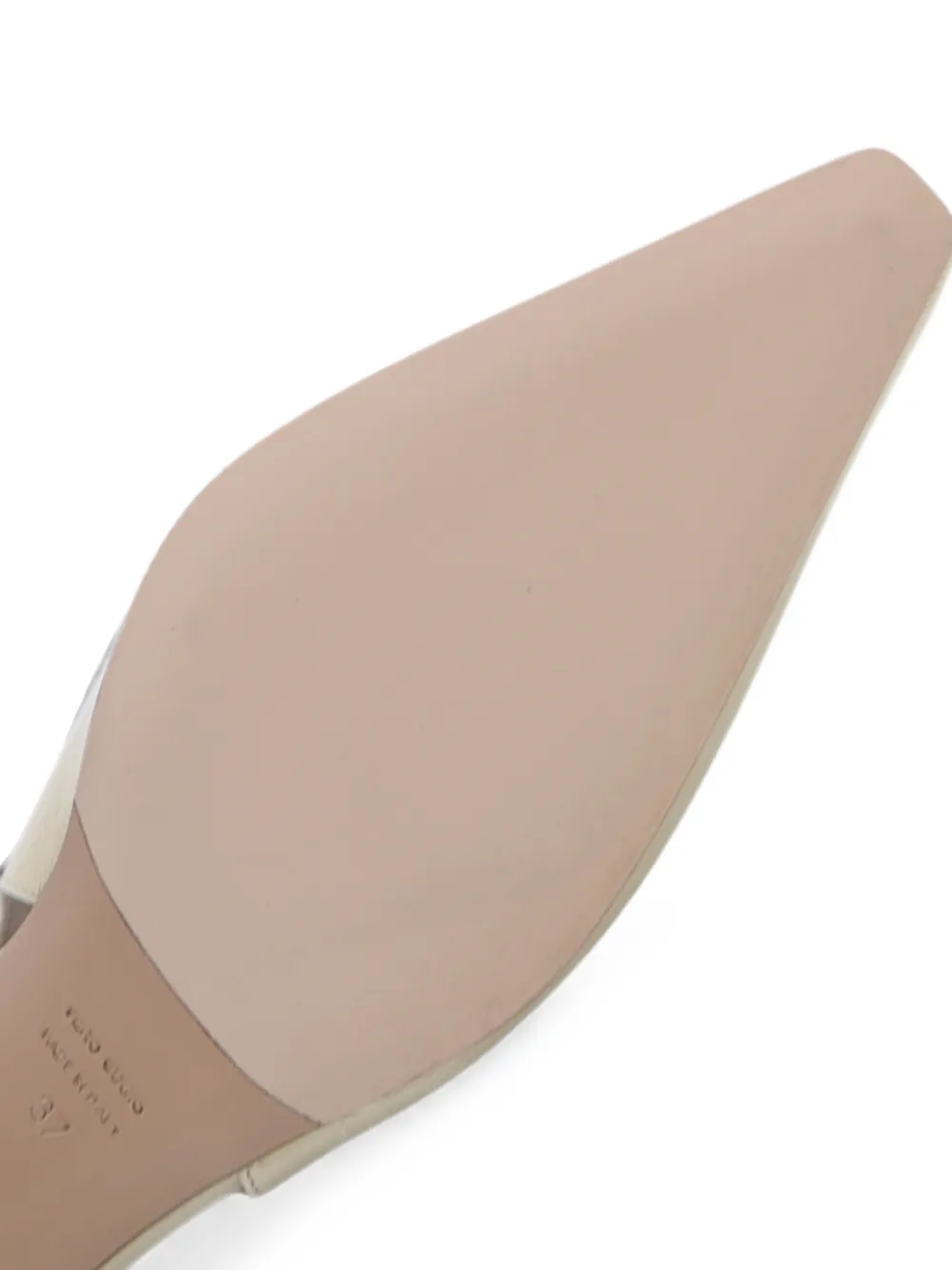 Notabene Emmely patent slingback pumps Beige