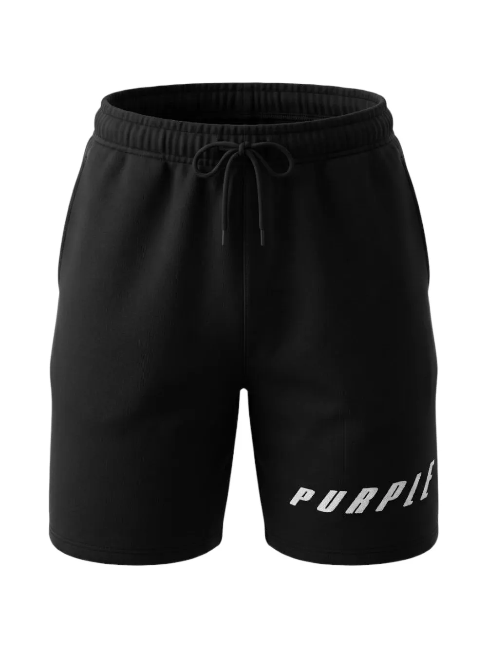 Purple Brand logo-embellished drawstring shorts - Nero