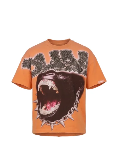 duaa Chainlink rhinestone-embellished T-shirt
