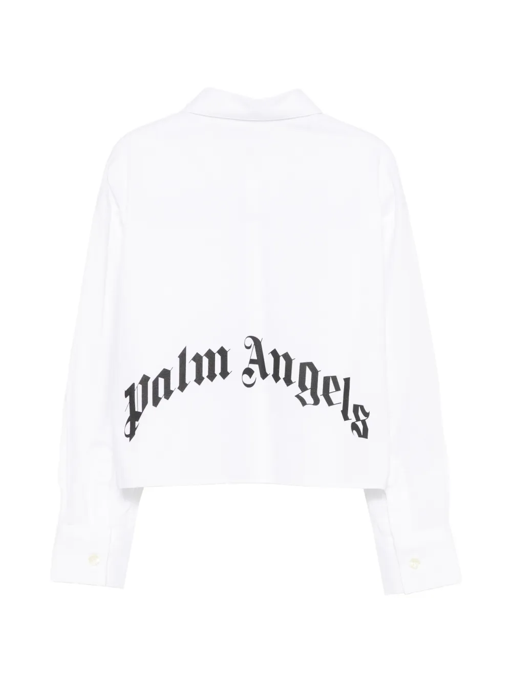 Palm Angels Kids T-shirt met logopatch Wit