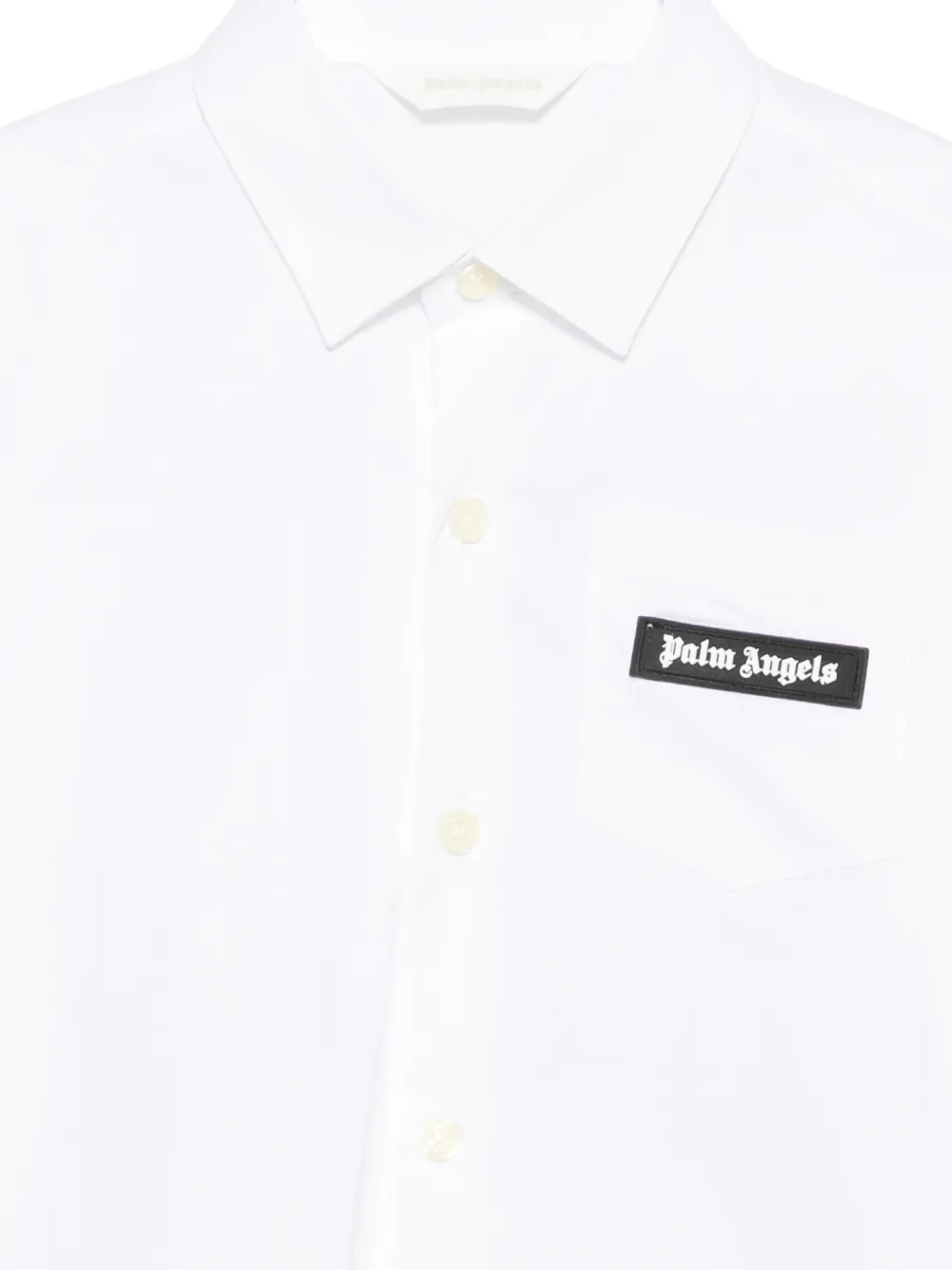Palm Angels Kids T-shirt met logopatch Wit