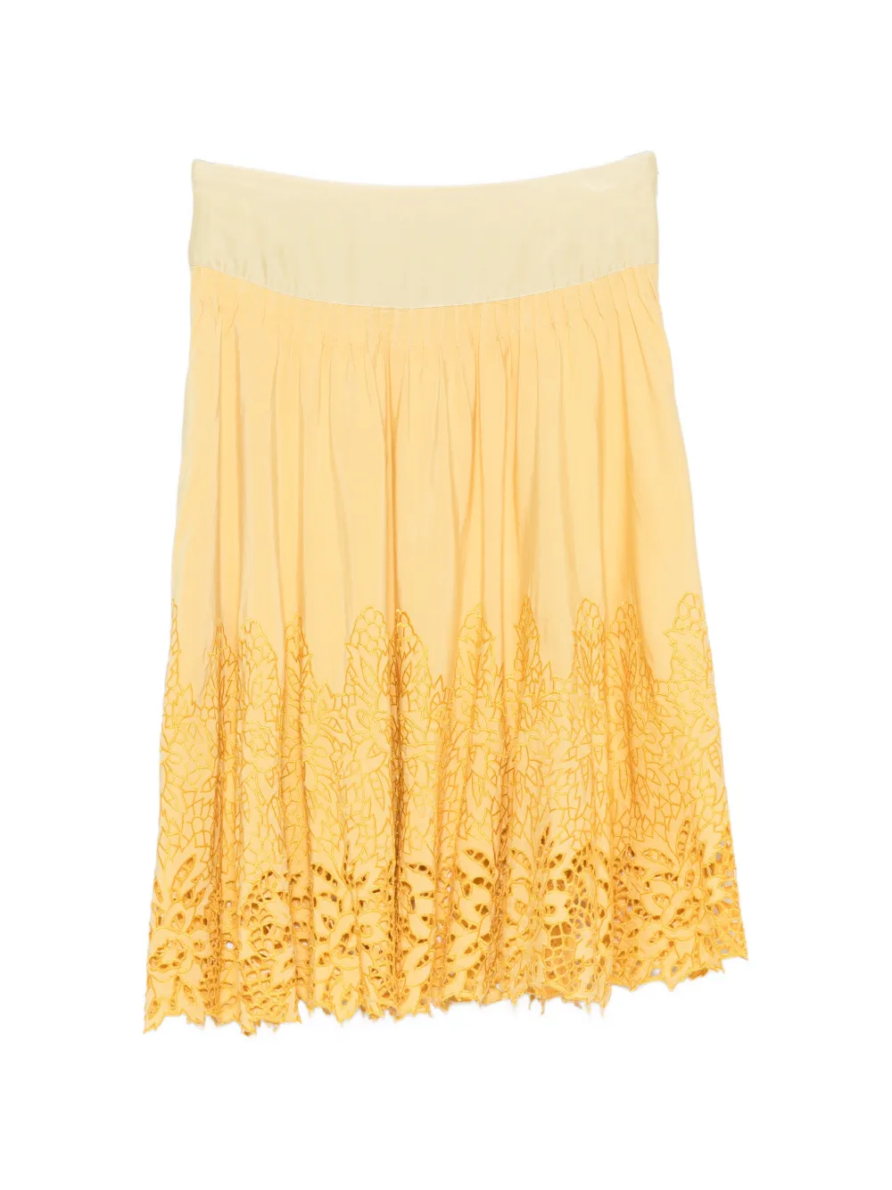 Roberto Cavalli Vintage Gonna plissettata anni '90 - Giallo