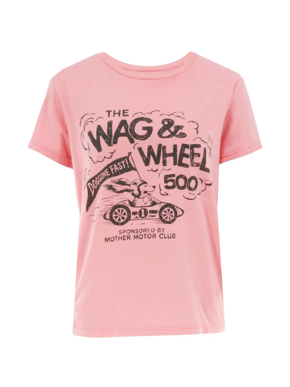 MOTHER The Lil Goodie T-shirt met grafische print Roze