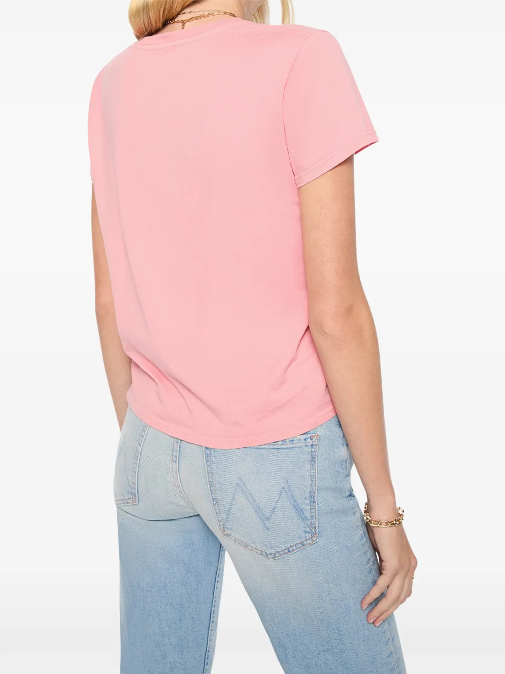 MOTHER The Lil Goodie T-shirt met grafische print Roze