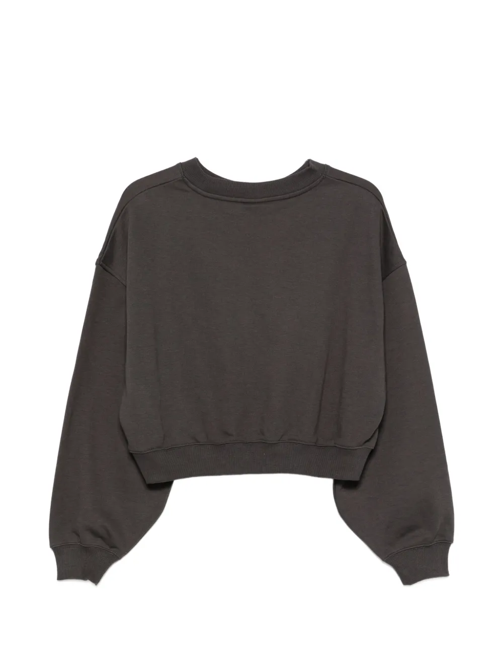New Balance Trackside cropped sweater met geborduurd logo Zwart