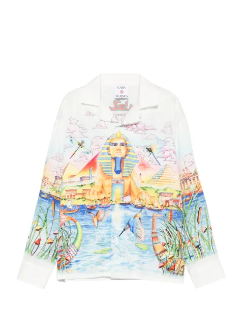 CASABLANCA KIDS graphic-print long-sleeve shirt