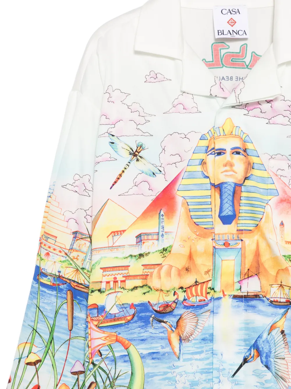 CASABLANCA KIDS Shirt met grafische print Wit