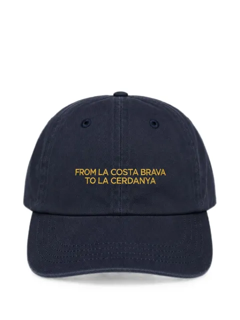LES HÉRITIERS Roots slogan-embroidered cap
