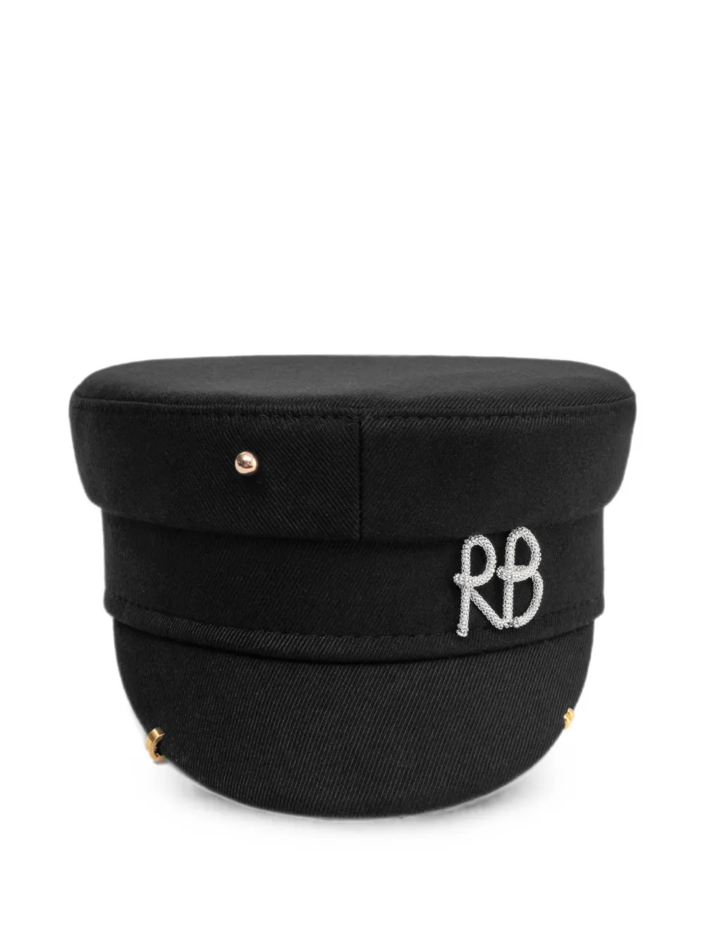 Ruslan Baginskiy Cappello baker boy con dettaglio piercing - Nero