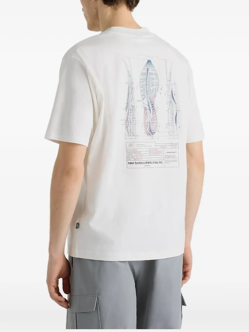 New Balance Archive graphic-print T-shirt Beige