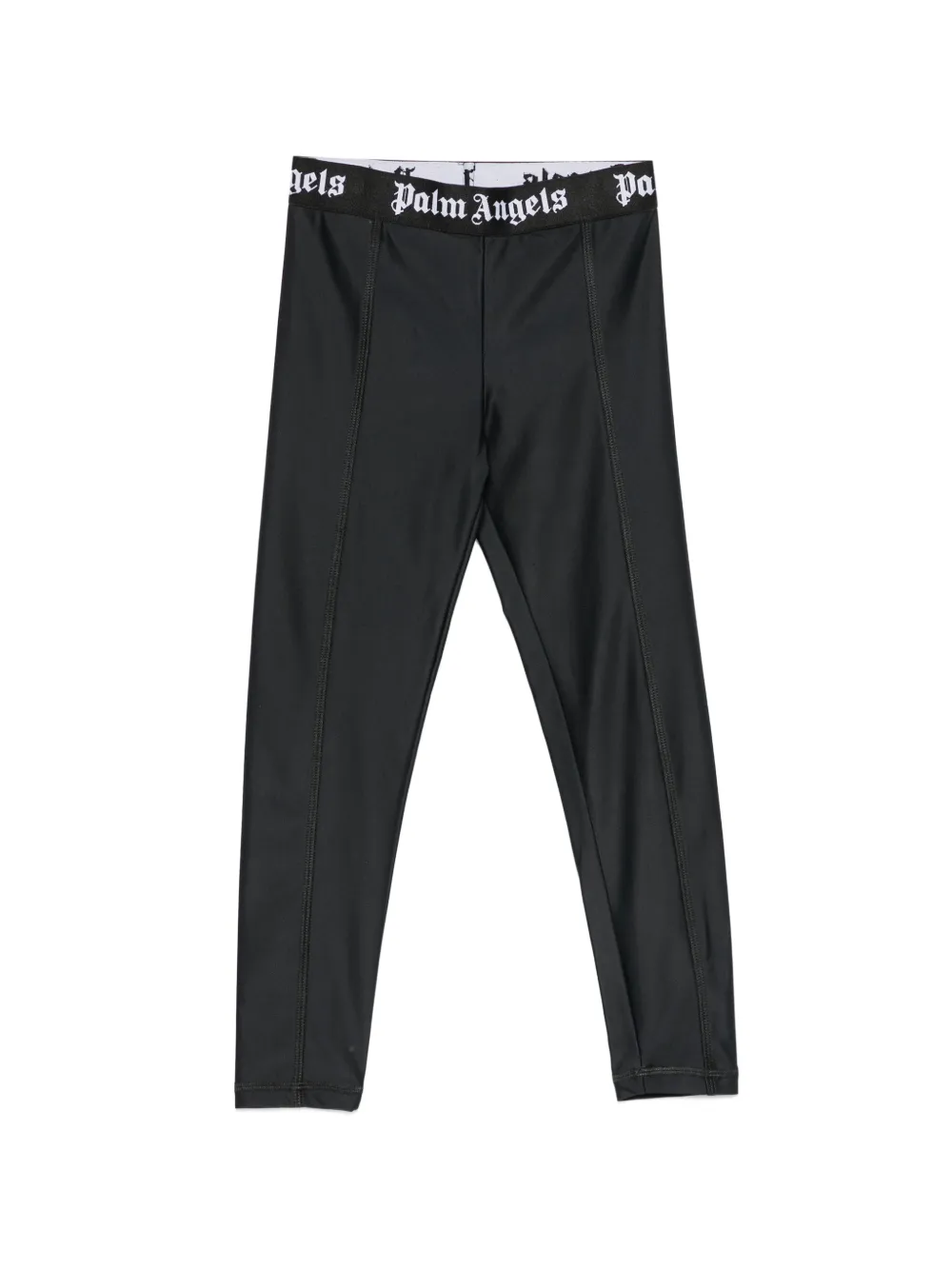 Palm Angels Kids logo-waistband leggings - Nero