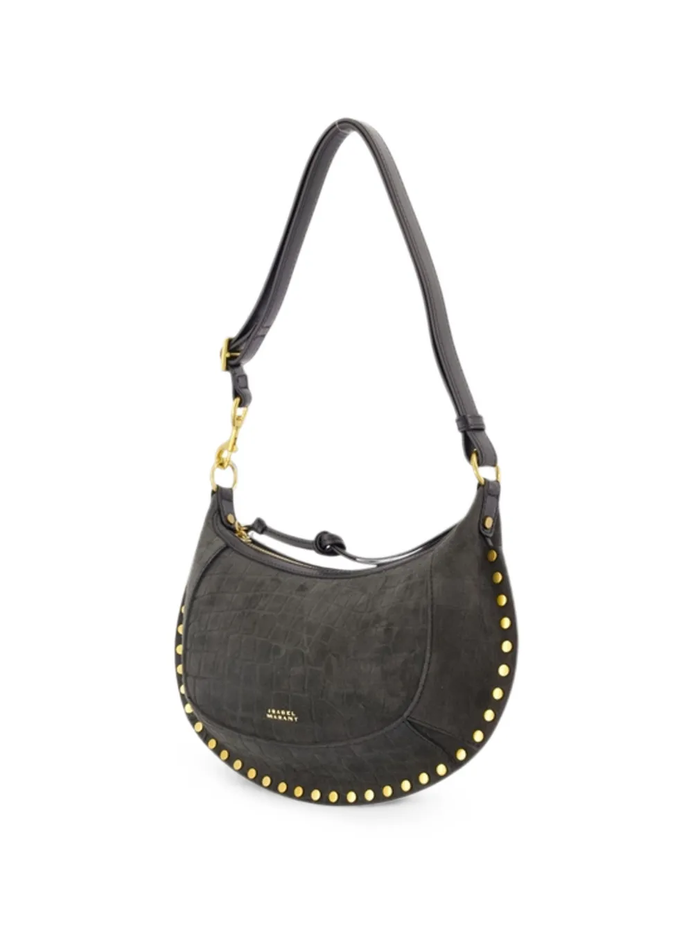 ISABEL MARANT Oskan Moon schoudertas met studs Grijs