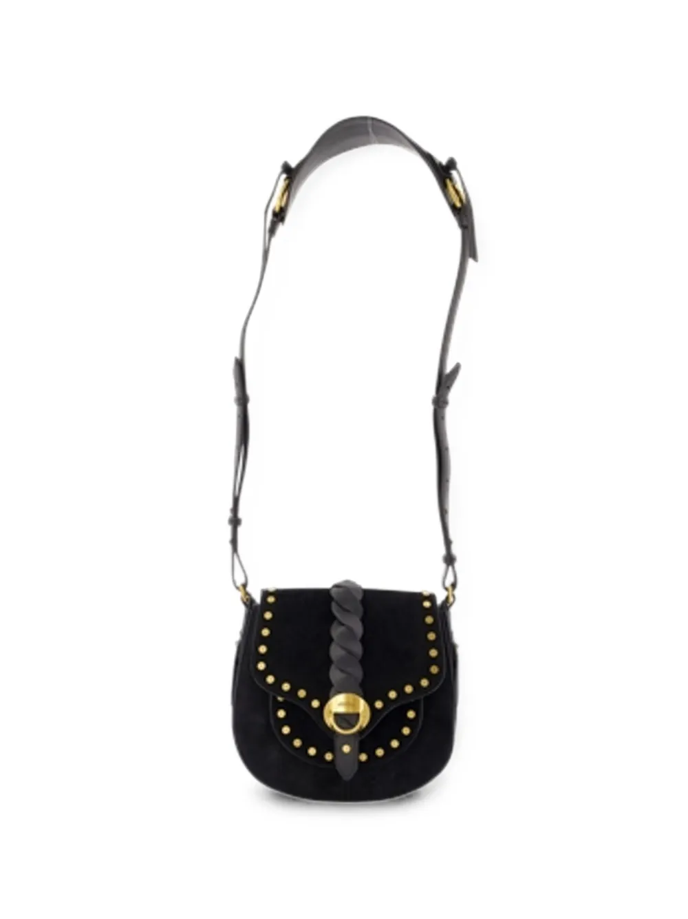 Isabel Marant Small Altay Stud-embellished Crossbody Bag In Black