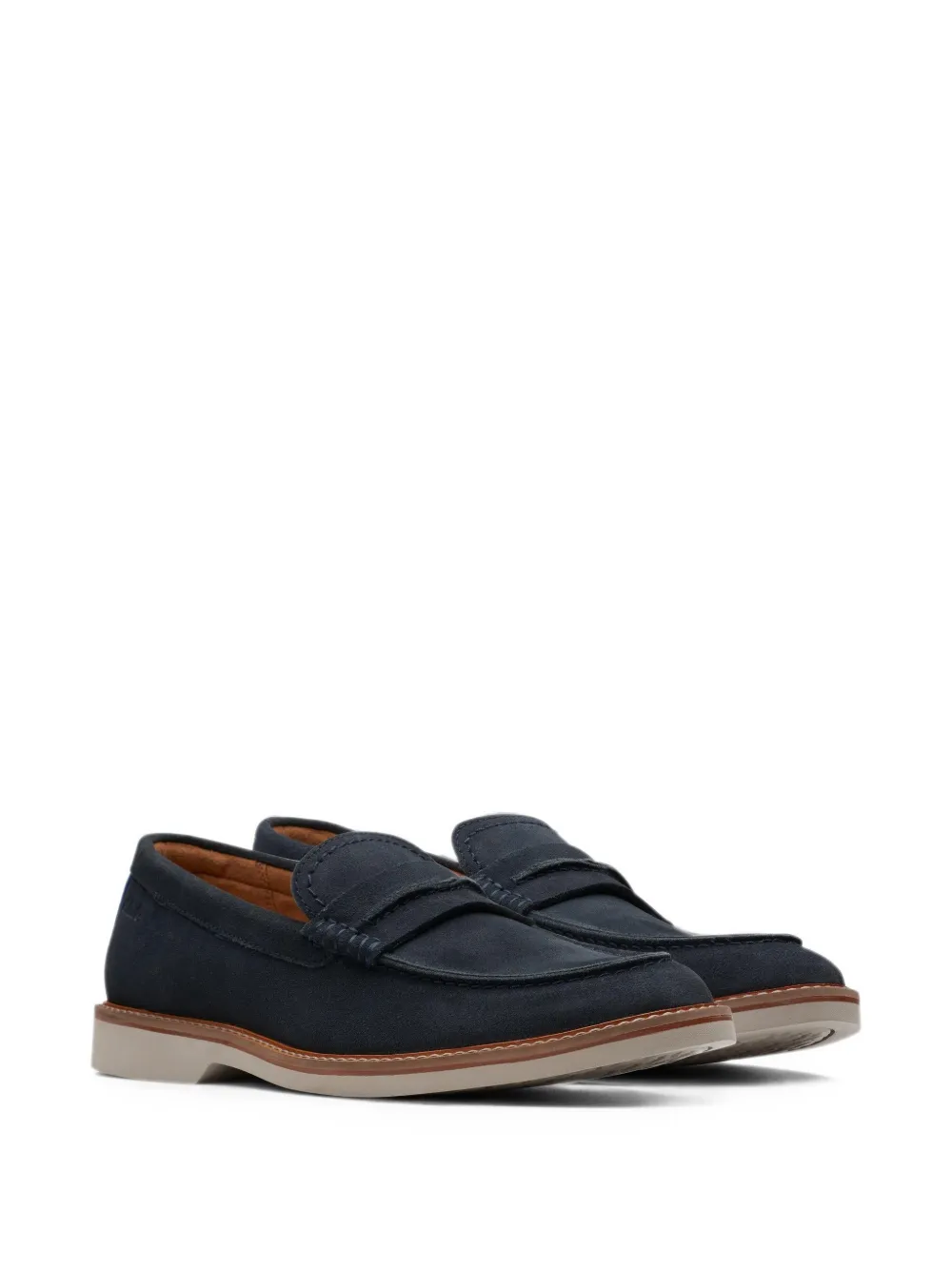 Clarks Originals Atticus LT suède loafers Blauw