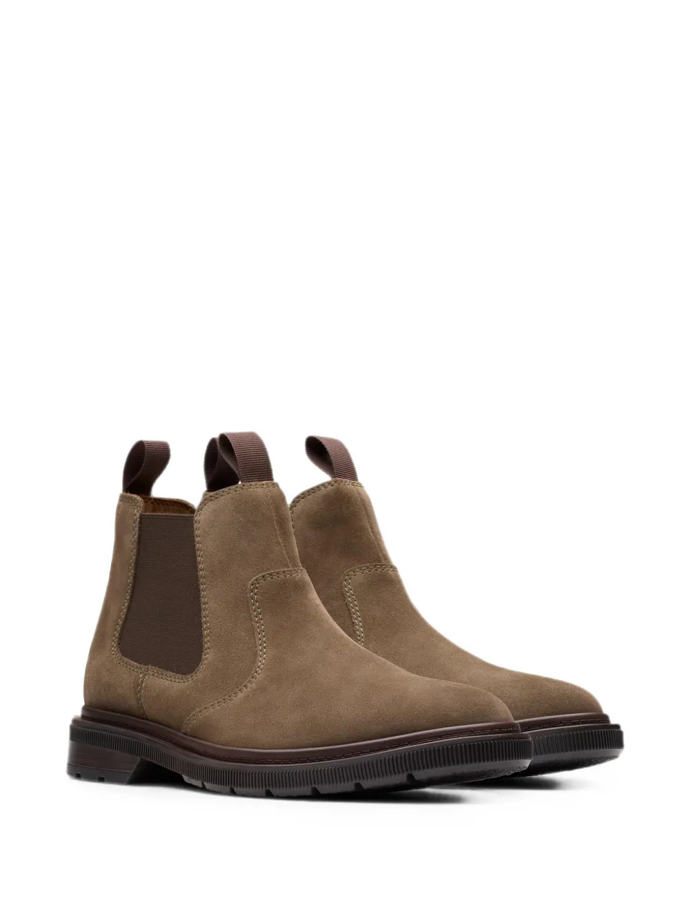 Clarks Originals Burchill Up suède Chelsea laarzen Bruin