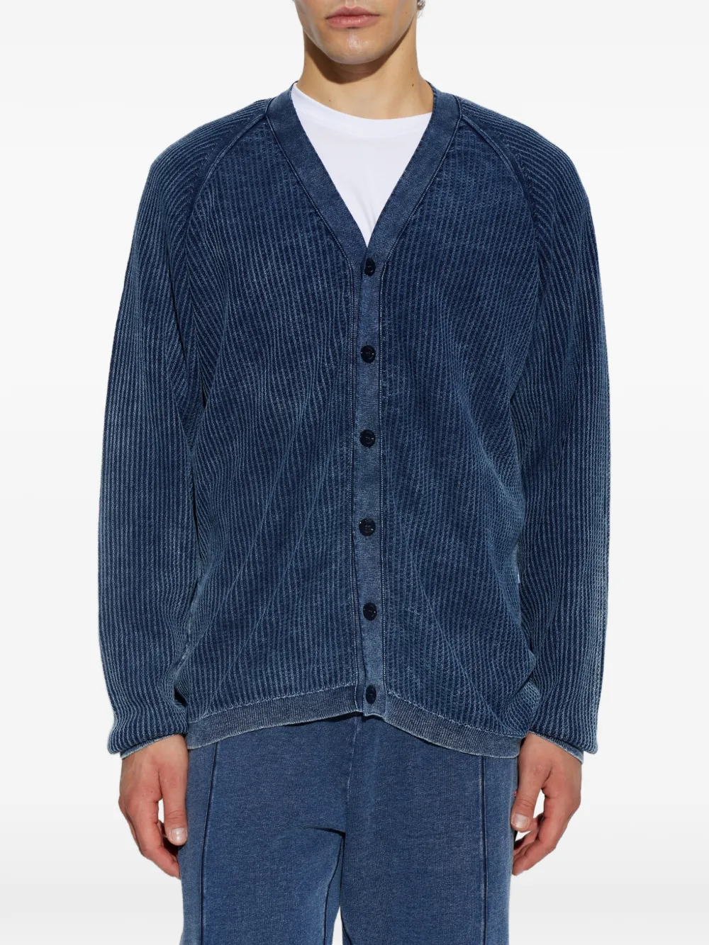 Diesel Ribgebreid K-SCIMI vest Blauw