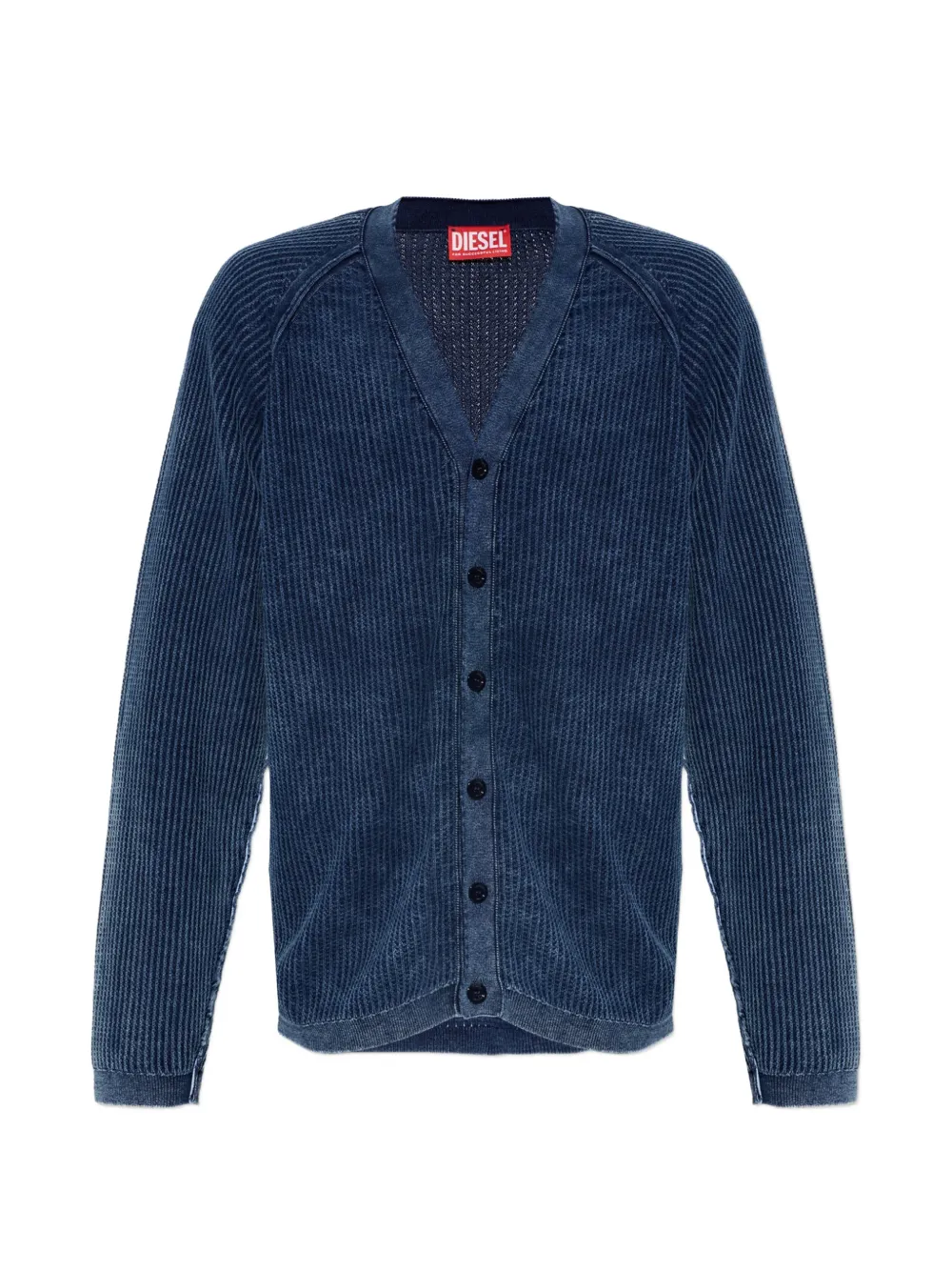 Diesel ribbed-knit K-SCIMI cardigan - Blu