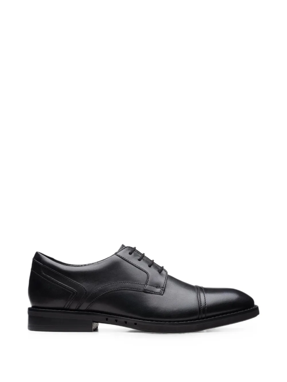 Clarks Originals Un Hugh Cap leren derby schoenen Zwart