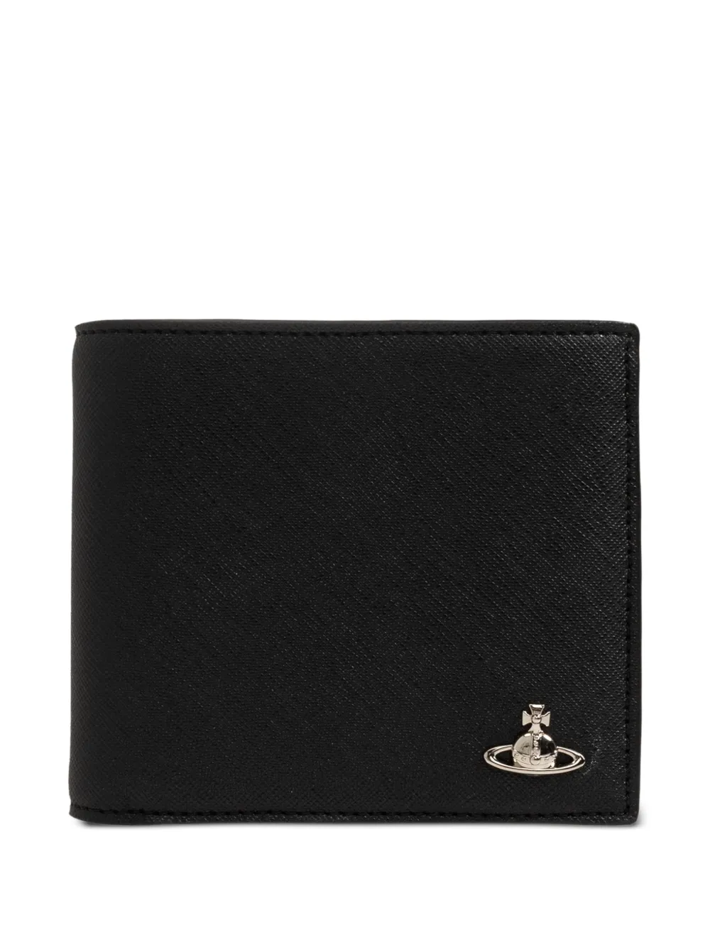 Vivienne Westwood Orb plaque bifold wallet - Schwarz