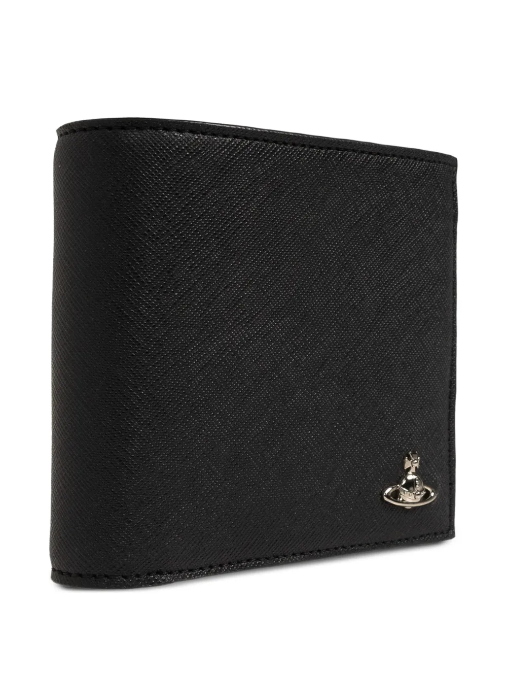 Vivienne Westwood Orb portemonnee met plakkaat Zwart