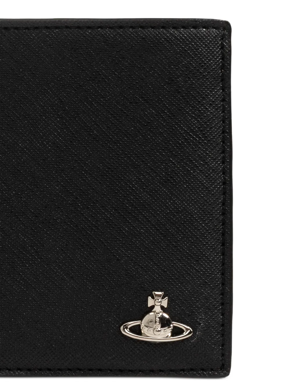 Vivienne Westwood Orb portemonnee met plakkaat Zwart