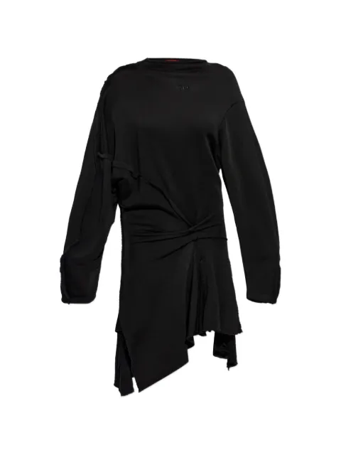 Diesel frayed-edge knotted dress